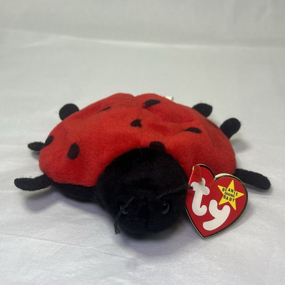 "Lucky" the Ladybug TY Beanie‎ Baby 1995 Vintage Plush Toy Stuffed Animal